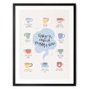 Póster Disfrute de una taza de Positivi-Tea - KsanaKalpa