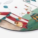 Tableau sur alu-Dibond rond Oliver Robins - Le cirque en folie