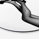 Tableau sur alu-Dibond rond 1X Studio - Velvet Pumps