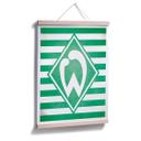 Póster Werder Bremen logo rayas