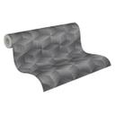 papel pintado 3D sostenible - papel pintado no tejido gráfico de A.S. Création negro gris 385064