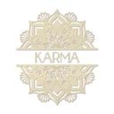 Décoration murale en bois placage de peuplier - Mandala Karma