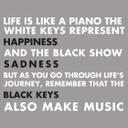 Wallsticker -  Life is like a piano...