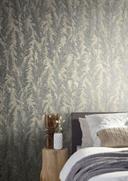 blomstret fleece tapet Naturlig Opulence platin