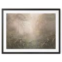 Poster Mystiek regenwoud in de mist - Ms Tiff