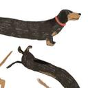 Fototapet Legende gravhunde - Illustration af hund - Melin