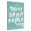 Lærredsprint - Treechild - Never Stop Exploring
