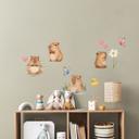 Søde kapivarer i foråret Wallsticker