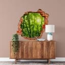 3D Wallsticker solskin i en bambusskov