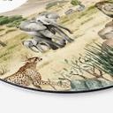 Tableau sur alu-Dibond rond Kikki Belle - La Savane