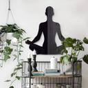 Decoración acrílica postura de yoga sentado 01