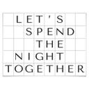 Plakat - Gitter - Let's spend the night together