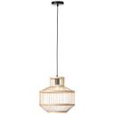 Pendelleuchte Philipp, braun, 120 x 35 cm, Bambus Pendellampe