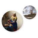 Tableau sur alu-Dibond rond Peintres Hollandais (set 2 pièces)
