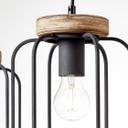 Pendelleuchte Rosalie, braun, 130 x 100 cm, Holz Pendellampe