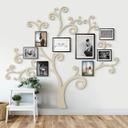 Decoración en madera álamo XXL árbol curvado (20 piezas)