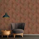 blomstertapet brun beige - naturligt tapet i landlig stil - non-woven tapet soveværelse kontor