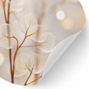Wallsticker Filigran blade Beige - Treechild - Rund
