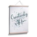 Póster Creatividad es inteligencia con diversión