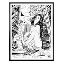 Poster Drawstore – Pin Up Plane Crash