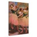 Lienzo Degas - Tres bailarinas con ramilletes verdes