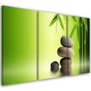 3-delt lærredsprint, GREEN Stones Bamboo Zen