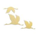 Alu-Dibond goud effect - Kraanvogels