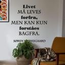 Wallsticker -  Livet ma leves...