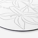 Tableau sur alu-Dibond rond 1X Studio - Dessin au trait Floral