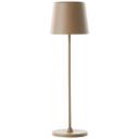 Tischleuchte Cosy, braun, 10 x 37 cm, Metall Beige Tischleuchte Outdoor
