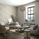 non-woven tapet beige blomstret til stue soveværelse tapet marburg