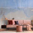 abstrakt tapet blågrå - non-woven tapet kunst Livingwalls - mat og glat