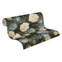 A.S. Création History of Art Papier peint floral Bleu, Vert, Crème 