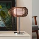 Tischleuchte Maxime, braun, 39 x 26 cm, Glas Nachttischlampe, dimmbar