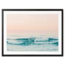 Póster Mar azul y cielo rosa en Grecia - Sisi & Seb
