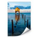 Zelfklevende Poster - House on the Lake