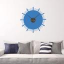 Wallsticker Retro Striche 1 Wanduhr - 55x55 cm