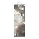 Póster de tela Flores blancas en un mar de luces - Treechild - Panorama