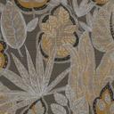 Papel pintado no tejido de diseño gráfico amarillo gris - papel pintado floral con hojas