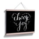 Póster Choose Joy - negativo negro