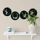 Muursticker Letters Ronde Bloemen - per stuk