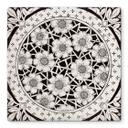 Plateau de table en verre - Fleurs victoriennes - Carré