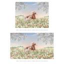 Fotomural de habitación infantil Caballos en el prado de flores - Kikki Belle
