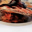 Træbillede T-Rex: Det vilde ansigt fra forhistorisk tid - Jaszke - Round