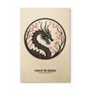 Cuadro de madera signo del zodiaco chino - Año del Dragón - Paperago