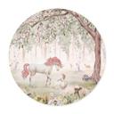 Póster Bosque de cuento de hadas con unicornios - Kikki Belle - Redondo