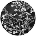 Fototapet - Rundt van Gogh - Mandelblomst - sort - vliesetapet/selvklæbende non-woven tapet