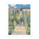 Póster Monet - El jardín de Monet en Vétheuil