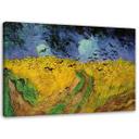 Canvasbillede, Hvedemark med ravne - Vincent van Gogh