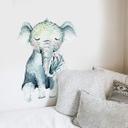 Sticker mural Kvilis - Bébé éléphant endormi